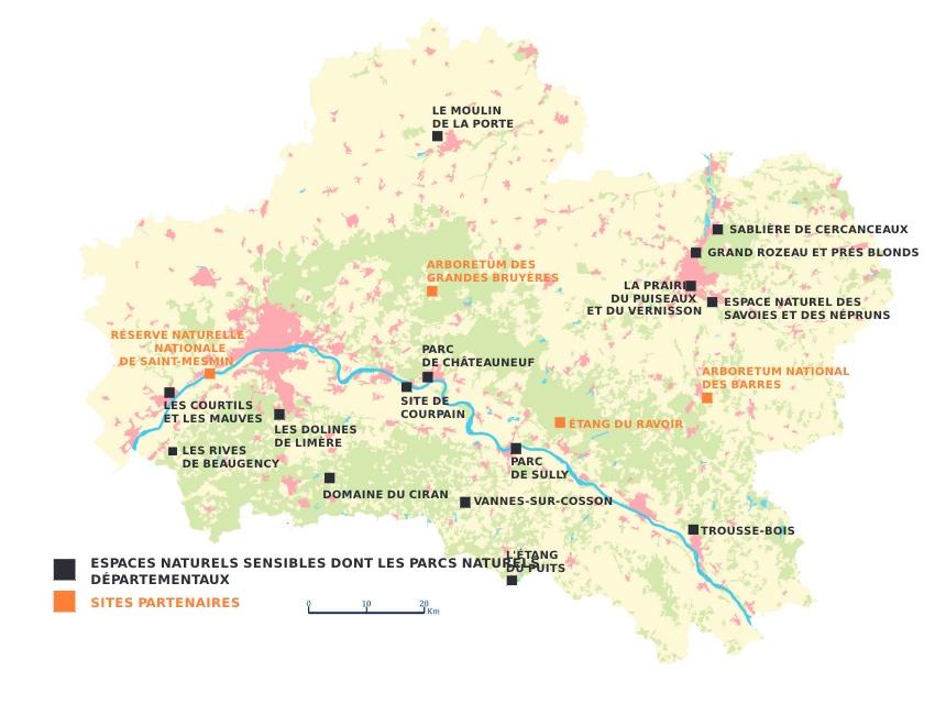 Loiret : sorties nature, suivez le guide ! Carte