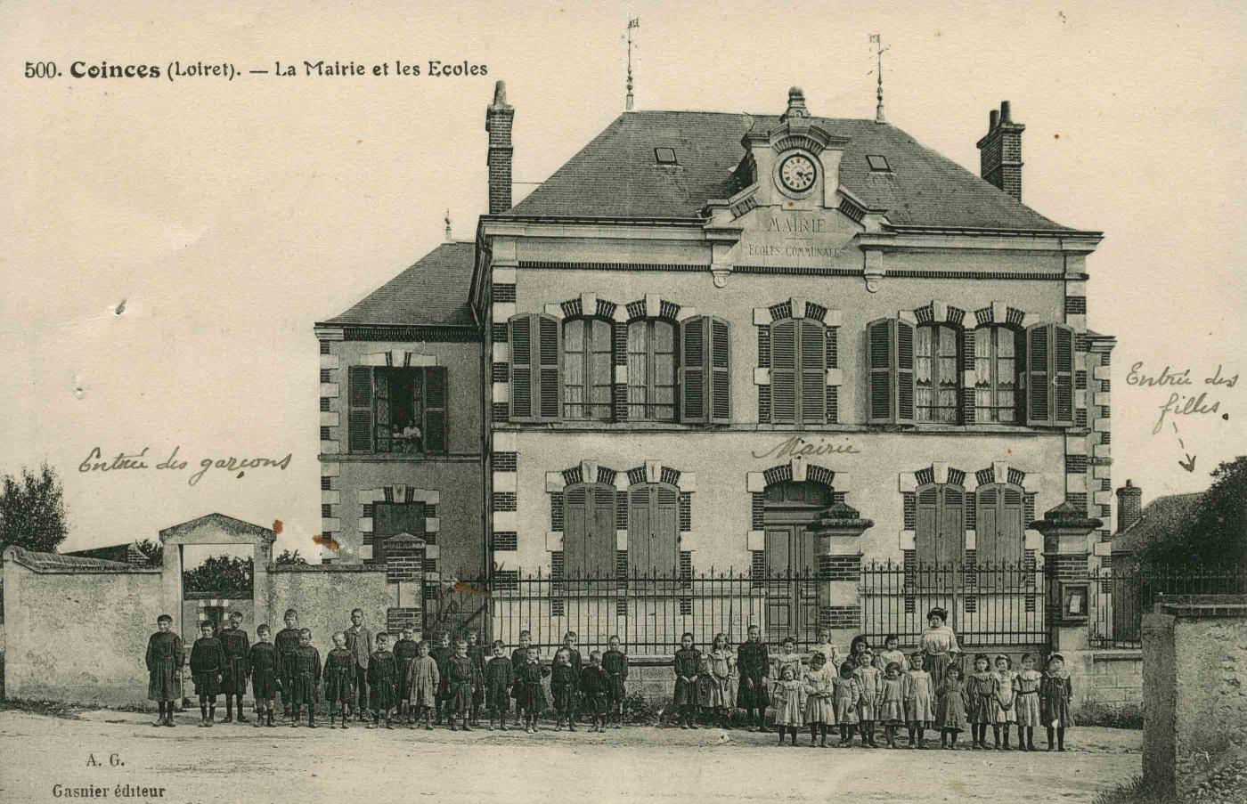 La mairie et les écoles communales de Coinces (début XXe sicècle)
